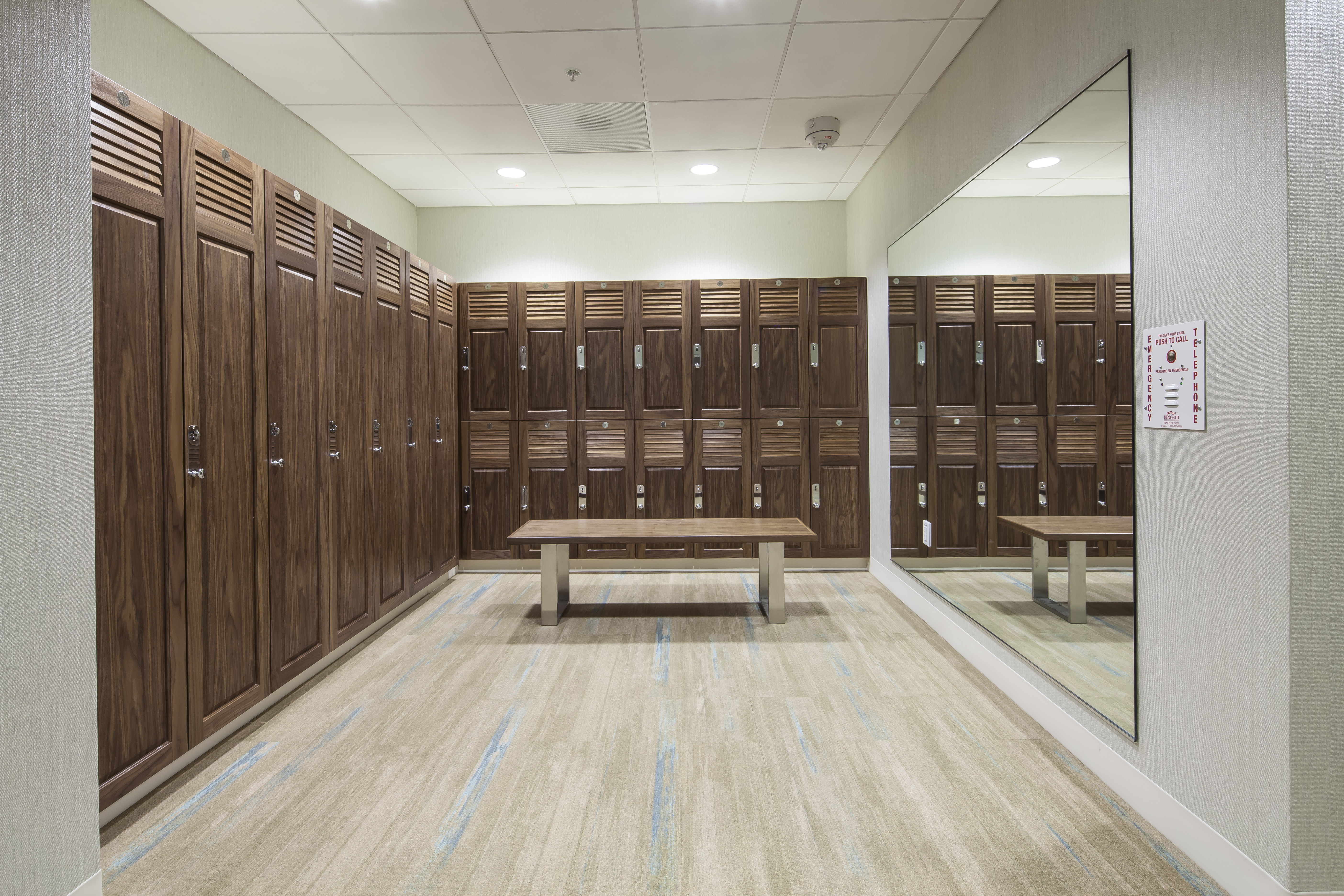The Perk Fitness Center Locker Room